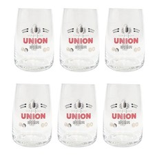 6x Dortmunder Union Bierkrug Glas Krug 0,2l Gläser Bierglas Brauerei Krüge