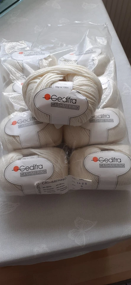 NEU! 450 g Gedifra Cashmerino Farb-Nr. 1425 creme