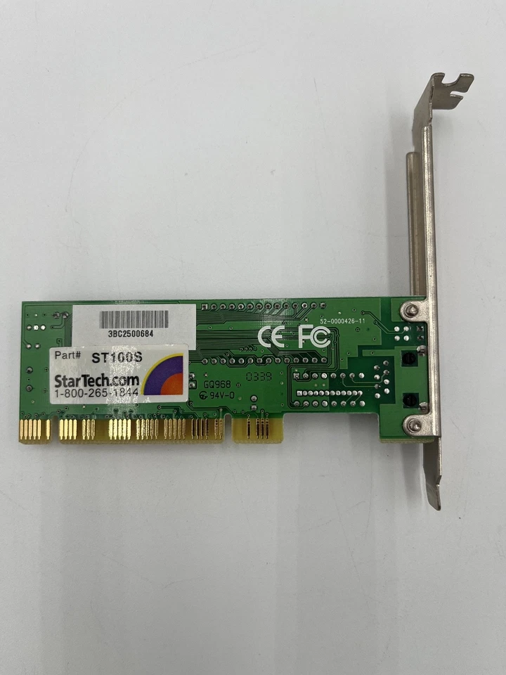 Tarjeta adaptadora de red Ethernet StarTech ST100S 1 puerto PCI 10/100 Mbps PC de escritorio Foto 3 de 4