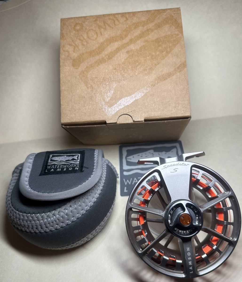 Lamson Speedster S -5+ Fly reel - W Case and Box Fly Fishing Reel