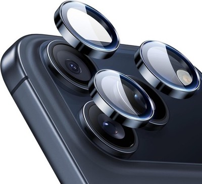 Blue For iPhone 17/17 Air/17 Pro/17 Pro Max  Camera Lens Protector Mental Rings