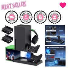 Vertical Cooling Stand Charging Station for Xbox Series X - 7-in-1 Convenience