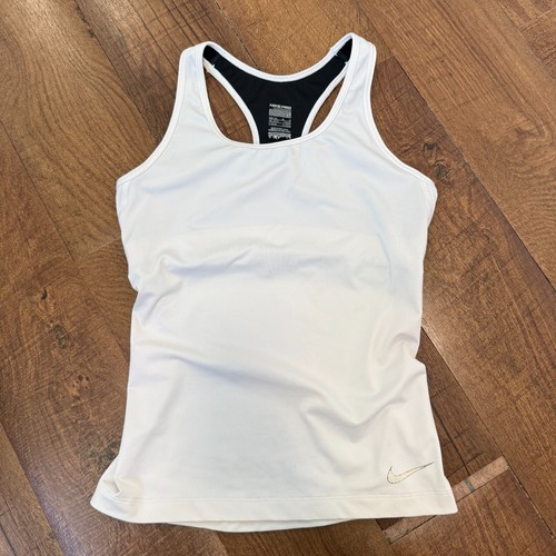 Nike Camicia Donna Dry Tank Running Senza Maniche Singola Bianca Taglia Media - Foto 7 di 12