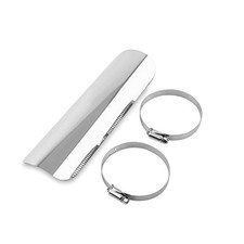 Exhaust Heat Shield, Motorcycle Exhaust Heat Shield with 2 Stainless Steel