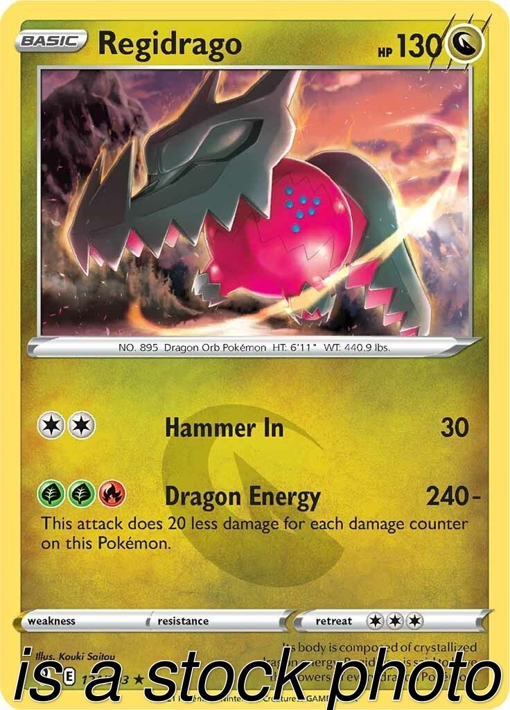 Regidrago 124/203 SWSH07: Evolving Skies Holofoil Pokemon (LP-NM)