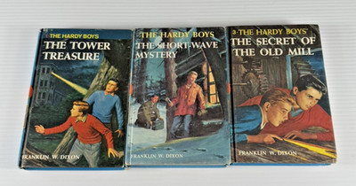 Vintage Hardy Boys HC Lot Grosset Dunlap Tower Treasure Old Mill   