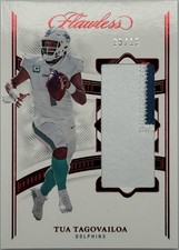 2022 Panini Flawless Tua Tagovailoa Ruby Patch /15 #P-TUA Dolphins SSP