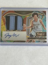 2024-25 Select - Jumbo Rookie Signature Swatches Jaylen Wells Tie-Dye Prizm /25