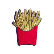 Funny Fries Hair Clips Acrylic Cute Food Claw Clips Women Styling Barrette