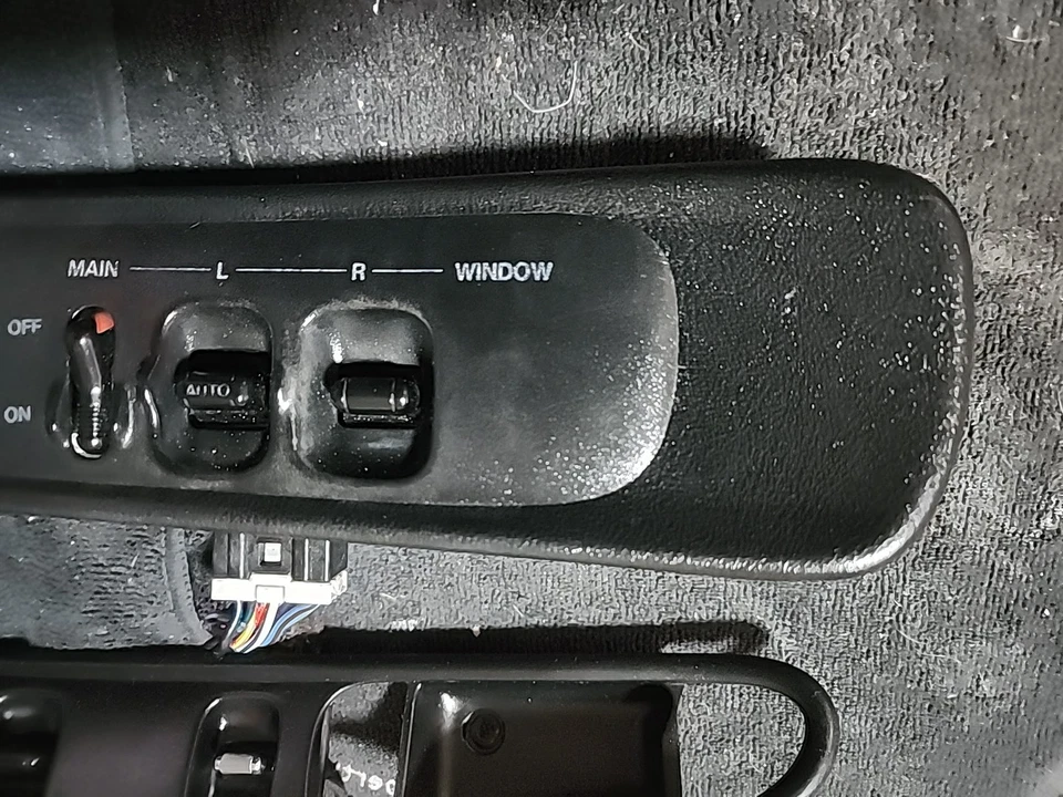 94 Honda Prelude SI Interior L/R Side Door Handle Trim Bezel BLACK Cover 92-96 - Image 2 of 4