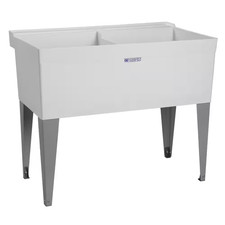 Utilatub 40 In. X 24 In. X 33 In. Thermoplastic Floor Mount Utility Tub in White