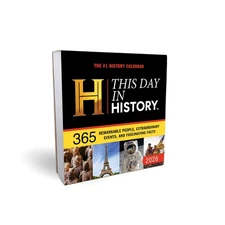 2026 History Channel This Day in History Boxed Calendar 365 Remarkable People...
