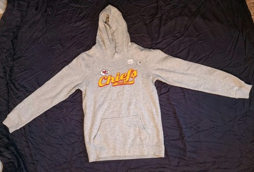 Kansas City Chiefs NFL Youth Hoodie XL 18/20 Grey - Picture 4 of 9