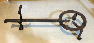 ANTIQUE WROUGHT IRON FIREPLACE TRIVET