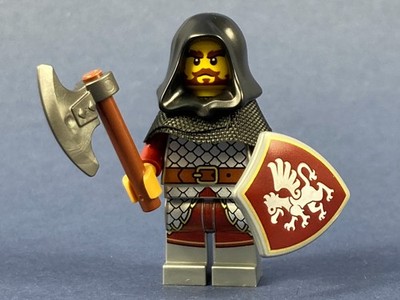 LEGO  Figur Ritter Knight Griffin Greif Kapuze Axt Schild 10332 10305 MOC Castle