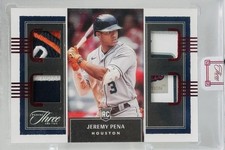 2022 Three And Two Jeremy Pena #RQJ-JP Encased Quad Patch RC  /6 - Astros