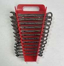Gearwrench Metric 12pc Ratcheting Combination Wrench Set 8-19mm Chrome Steel