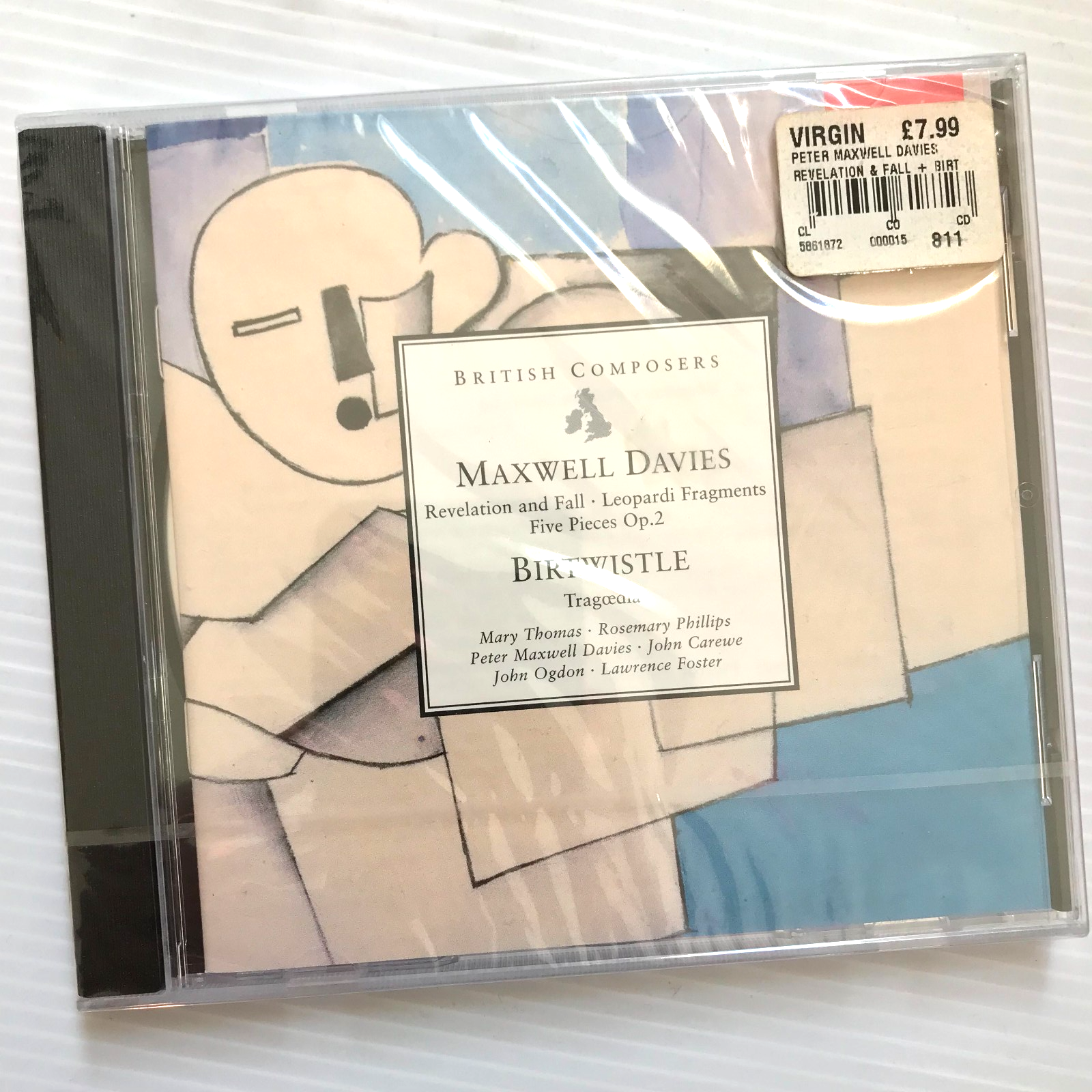 Maxwell Davies- Revelation & Fall Leopardi Birtwistle- Tragoedia CD EMi Classics