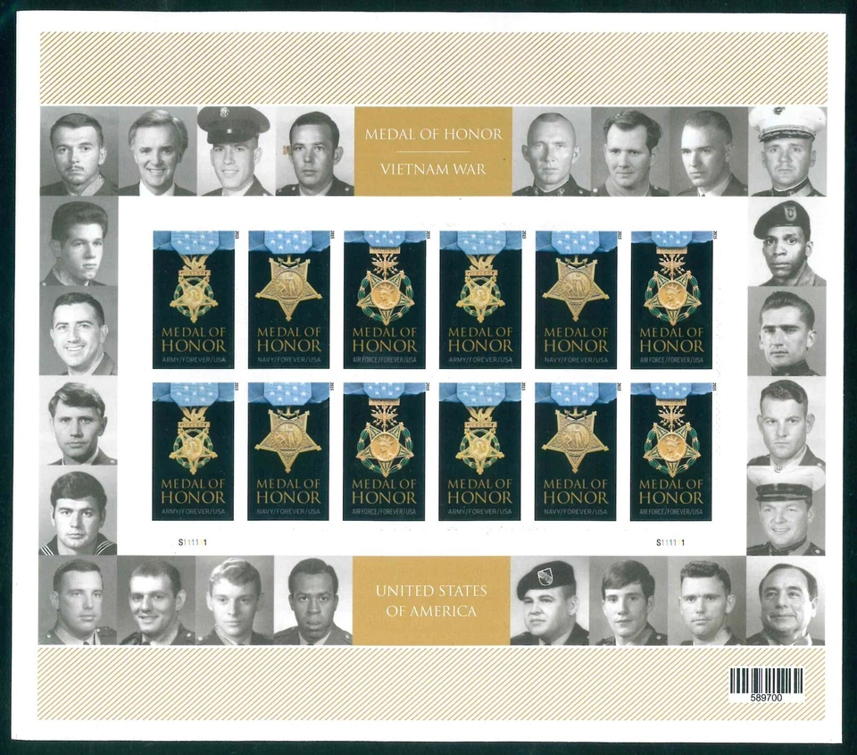 Scott #4988 Forever Vietnam War Medal of Honor Mint Sheet MNH XF CV $44.50 - Image 2 of 4