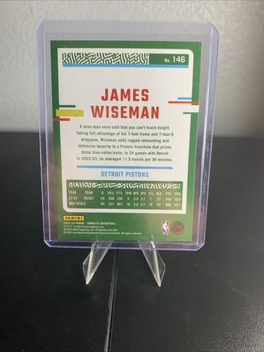 2023-24 Panini Donruss Choice James Wiseman #146RC Dragon Case Hit - Bild 2 von 2