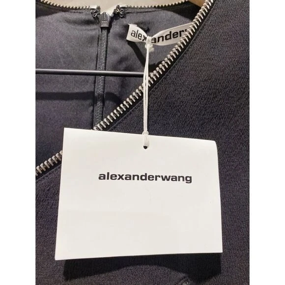 Abito con cerniera sunburst a maniche lunghe Alexander Wang taglia US4