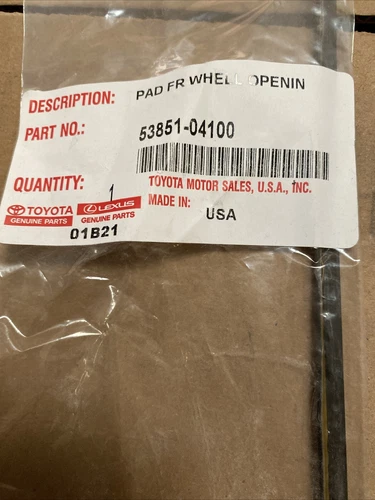 2015-2023 TOYOTA TACOMA FRONT WHEEL OPENING PAD NEW OEM 53851-04100
