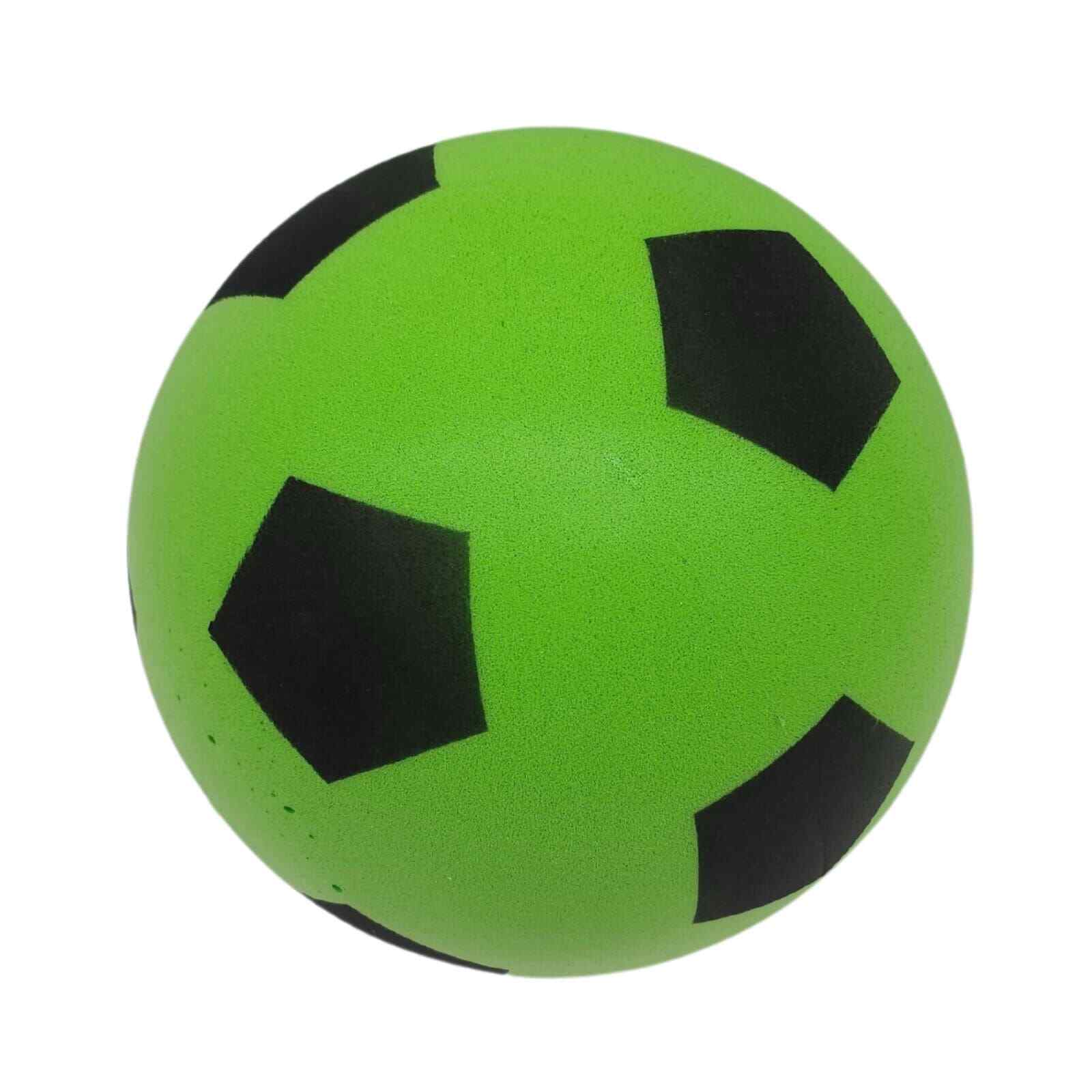 Schaumstoffball grün | weicher Spielball für Kinder | Fußball aus Schaumstoff