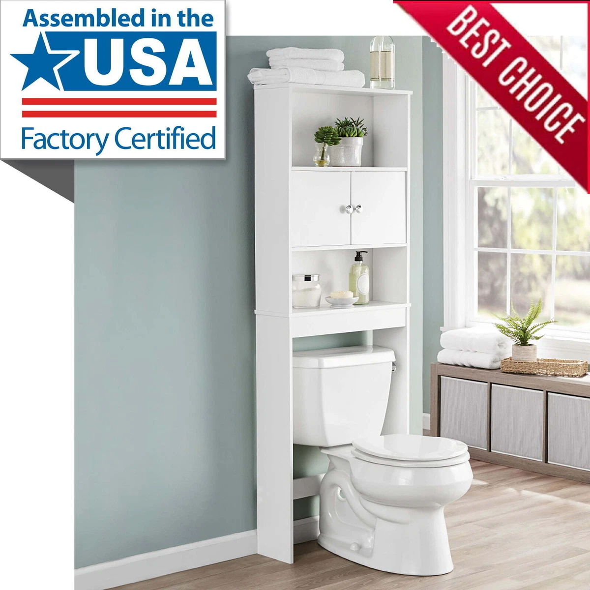Mainstays bathroom storage over the toilet space saver deals