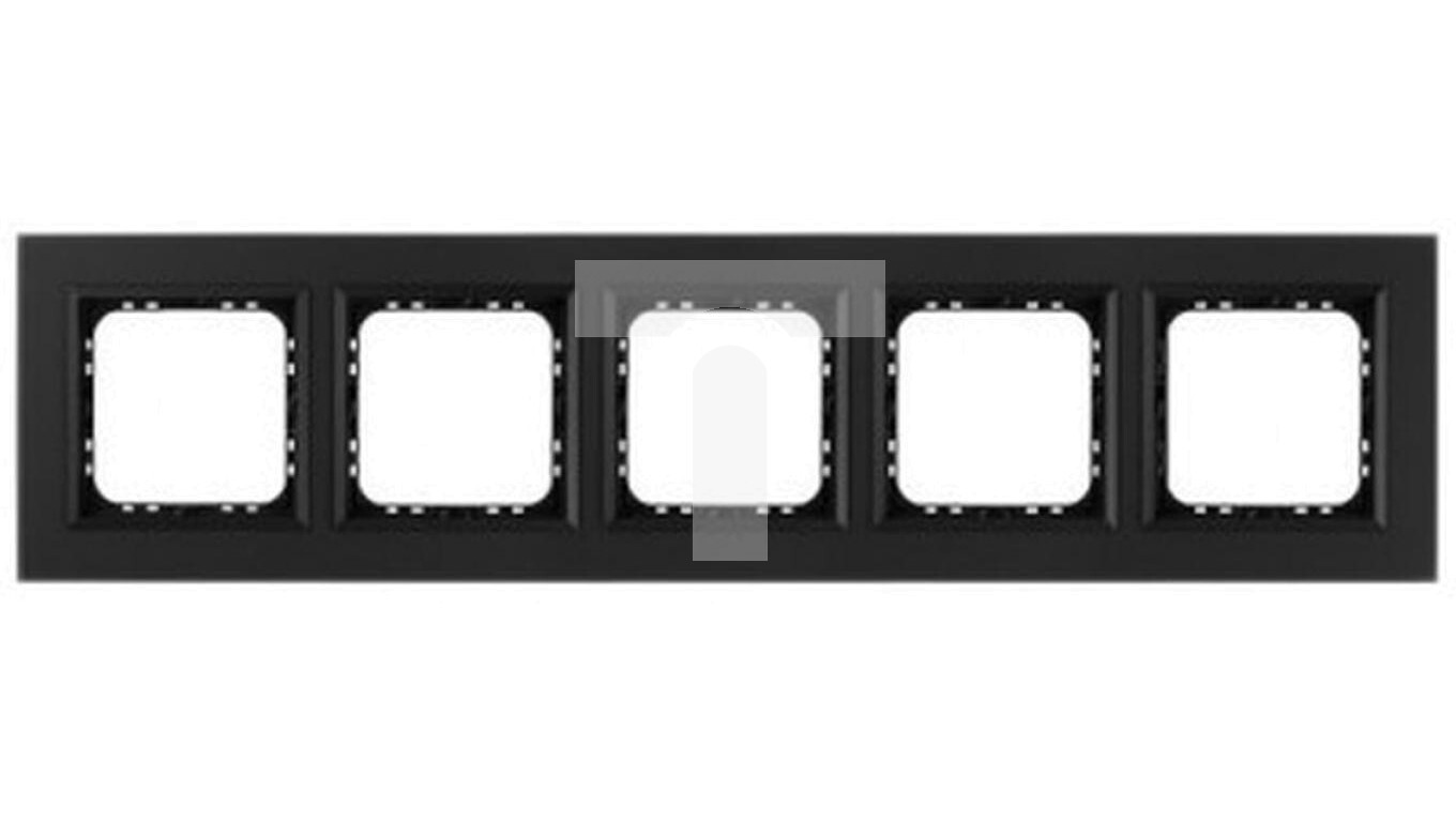 SONATA Five-fold frame, black frosted glass R-5RGC/79/33 /T2UK