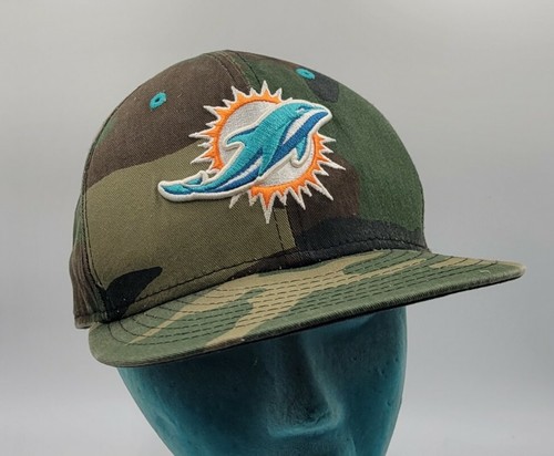 Miami Dolphins New Era Woodland Trucker 