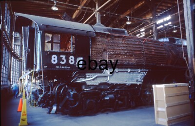 35mm Eisenbahn Dia - USA Dampflok 838 4-8-4 @ Cheyenne, Wyoming. USA