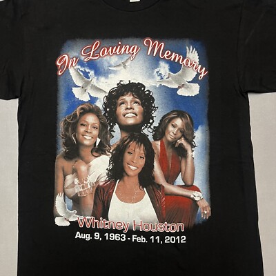 Whitney Houston Memorial In Loving Memory Rap T Shirt M | eBay