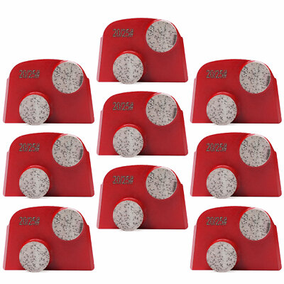 Diamond Grinding Segments Medium Bond 20/25 Grit Durable for Concrete 9 Pack NEW