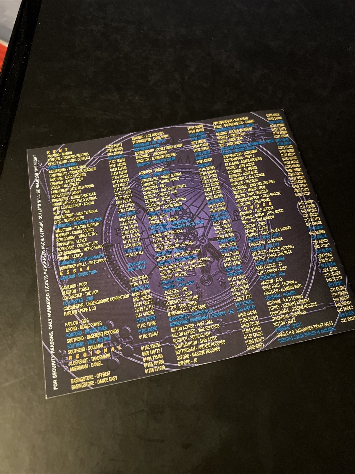 World Of Dance Lydd Airport Kent International 1996 Rave Flyer