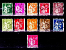 YT 280/282/284/284A/285/286/287/288/289/298 - OBL - année 1932 - COTE 12€