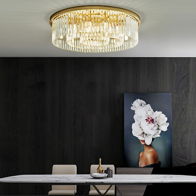Luxury Chandelier Crystal Light Fixture Pendant Flush Mount Ceiling Lamp Lights