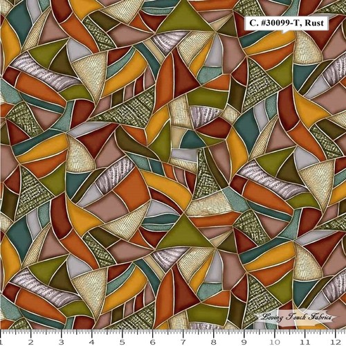 QT, FROND NOUVEAU, SASHA, LEAVES, FABRICS PRICED @ 1/2 YD - Picture 4 of 14