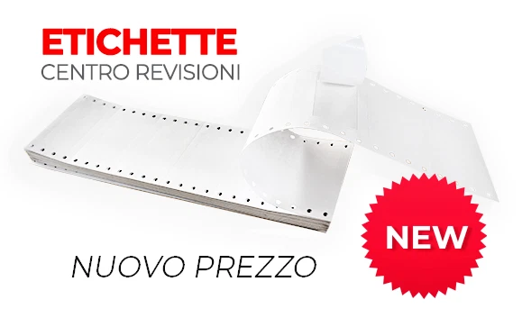 Box  RISPARMIO 5000 Etichette centro revisioni 64x34mm mod.TT956 a mod. continuo - Immagine 2 di 2