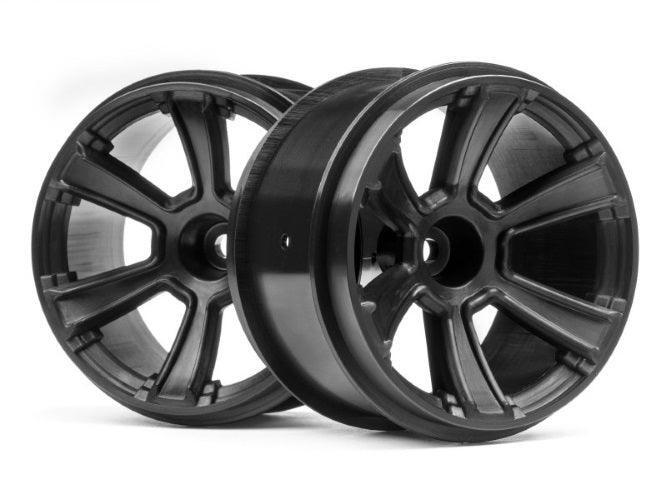 im様 HPI Racing 115327 6-Shot MT Wheel Black (2pieces) Jumpshot