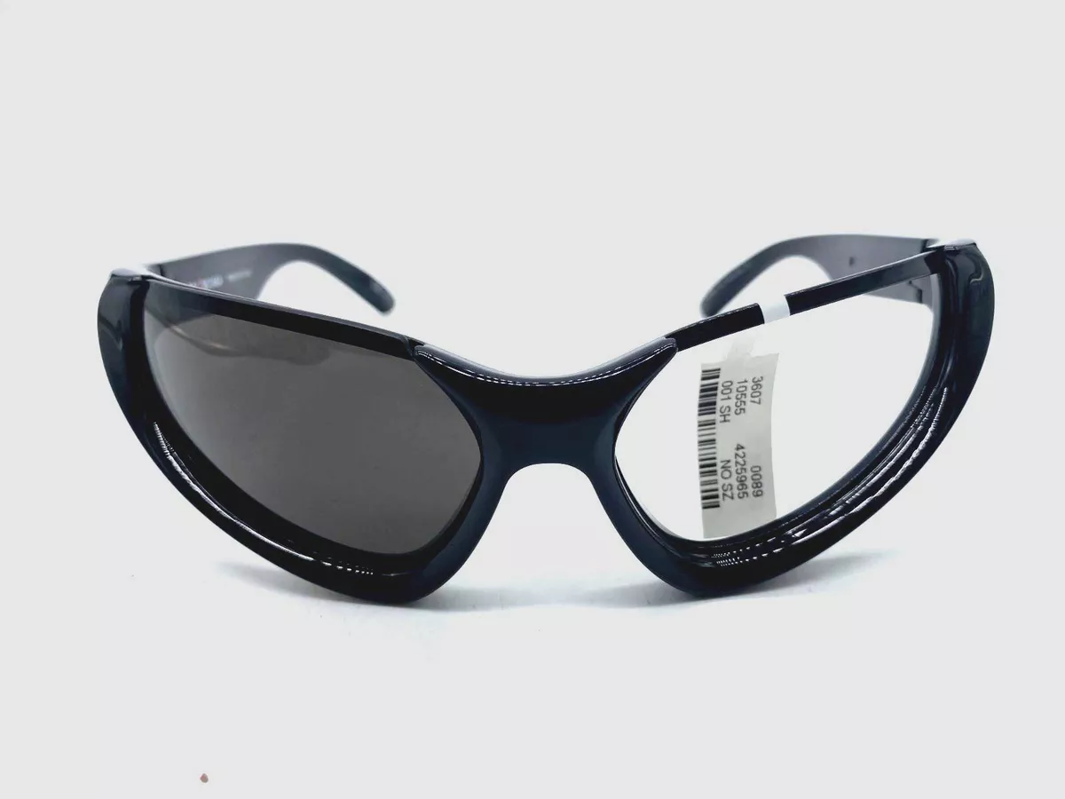 balenciaga black oversized sunglasses
