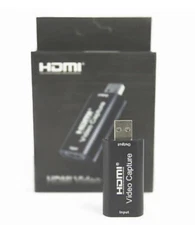 USB HDMI VIDEO CAPTURE DEVICE 4K IN 1080P OUT MINI-CAP-2.0 New In Box