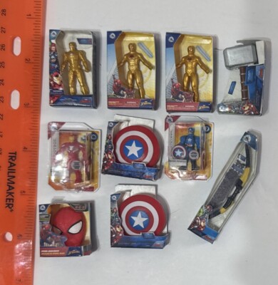Zuru Mini Brands Marvel Disney LOT Of 10 Spider-Man Iron Man Thor Advengers
