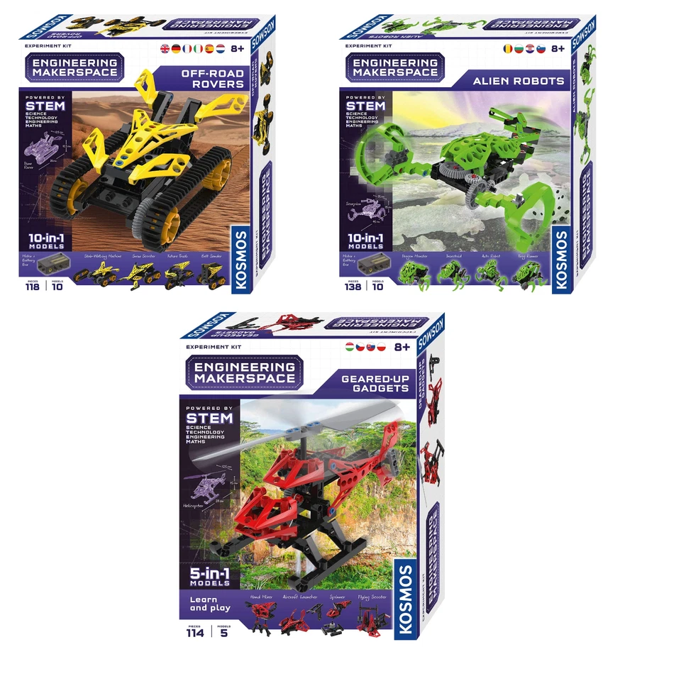 Kosmos Engineering Makerspace Experiment Baukasten Konstruktion Roboter Bau Set