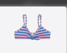 J Crew Girls Crewcuts Striped Bikini Top Size 4-5