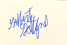 Gilbert Gottfried Signed In Person 4x6 Index Card In Top Loader - Authentic
