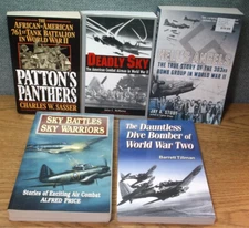 LOT WWII Air Combat Patton's Panthers Dive Bombers Tillman Hell's Angels Tanks
