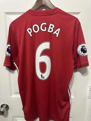 Adidas Manchester United Paul Pogba Jersey Large Premier League