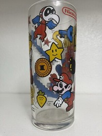 Super Mario Bros. 2 Nintendo NES Era Promotional Glass 1989