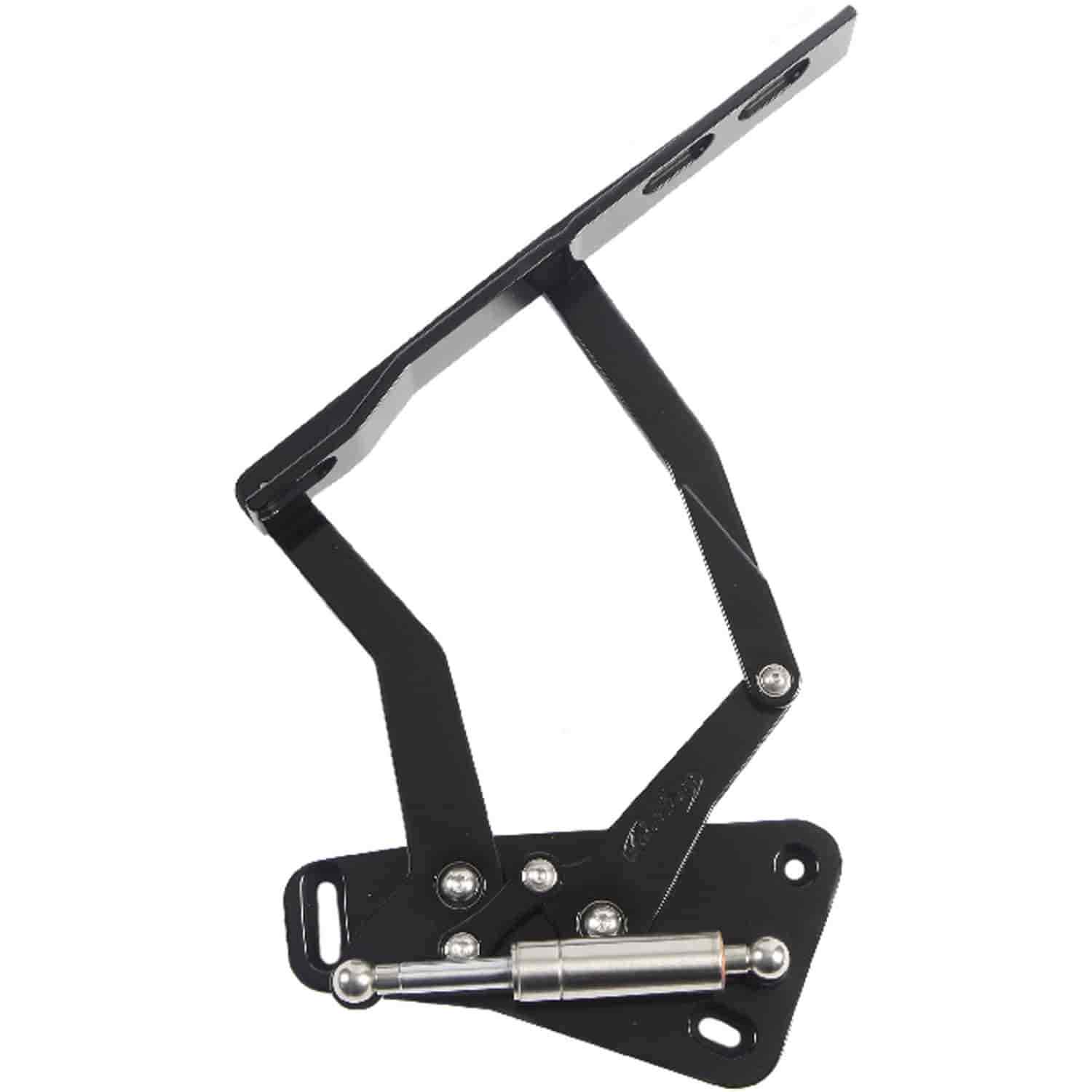 Eddie Motorsports MS149-24BA Billet Hood Hinges 1973-1980 Chevy Truck Black Anod