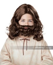 California Costumes Jesus Wig Beard Child Biblical Christmas Holiday Costume